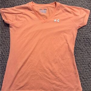 Under Armour Women's Orange V-Neck Tee